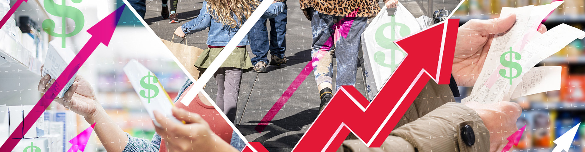 Rising prices collage banner